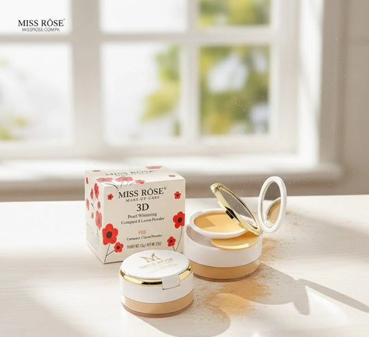 Miss Rose – 3D Loose & Compact Powder  ميس روز – بودرة 3D سائبة ومضغوطة